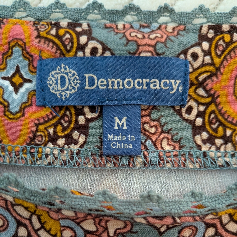Democracy Multicolor Patterned Blouse - Picture 3 of 5